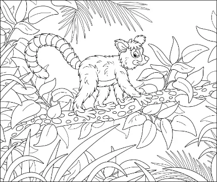 Free Monkey Picture To Color In