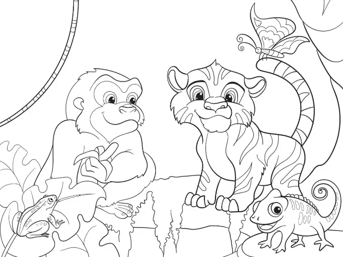 Free Monkey Picture To Color In