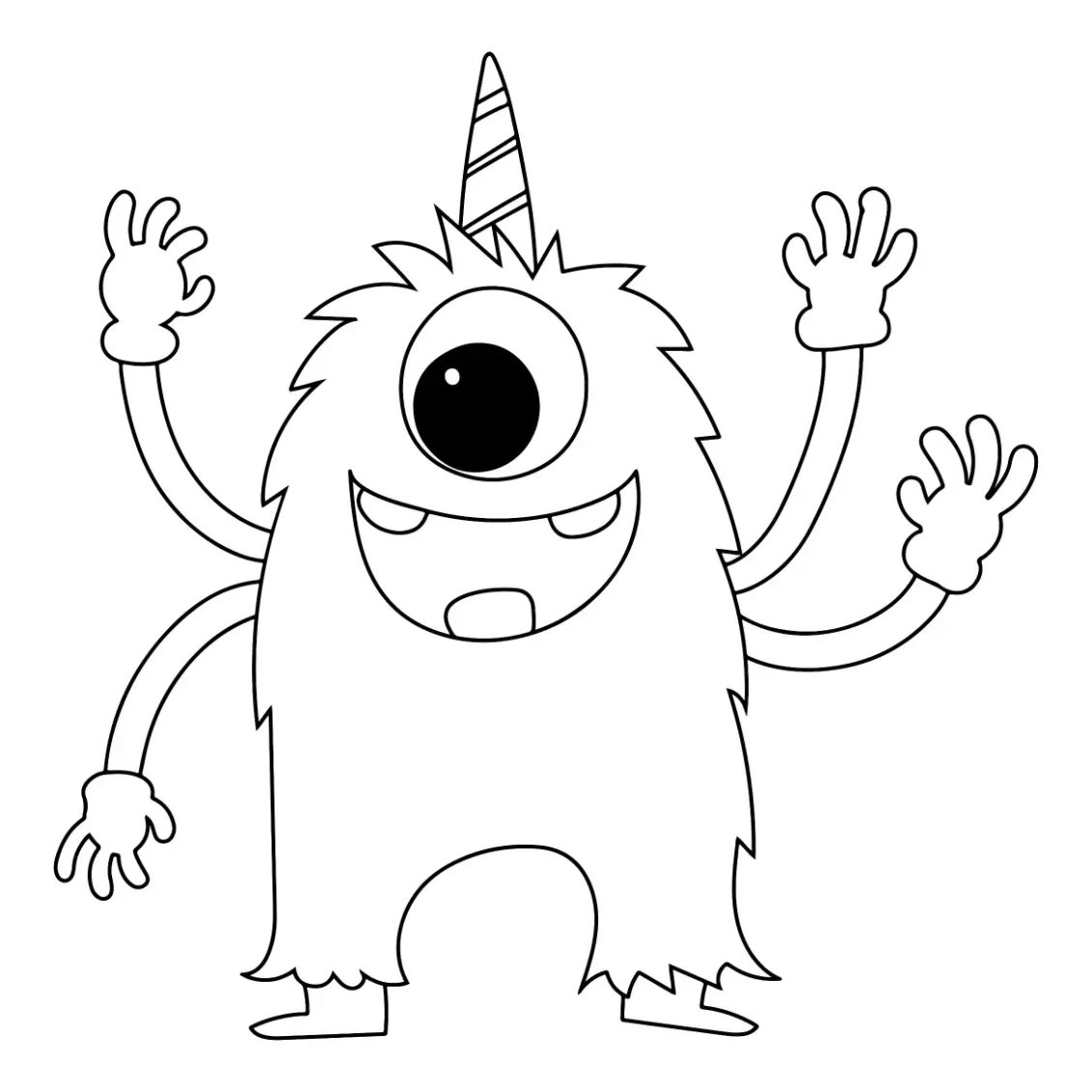 Free Monster Picture To Color In