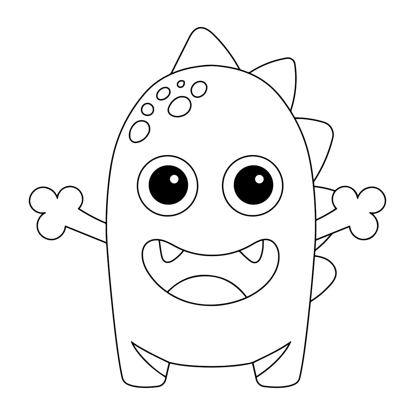 Free Monster Picture To Color In