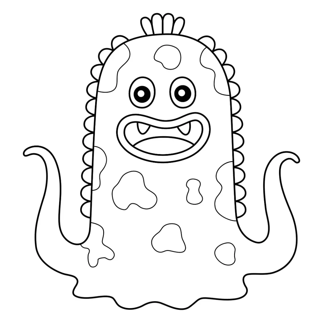 Free Monster Picture To Color In