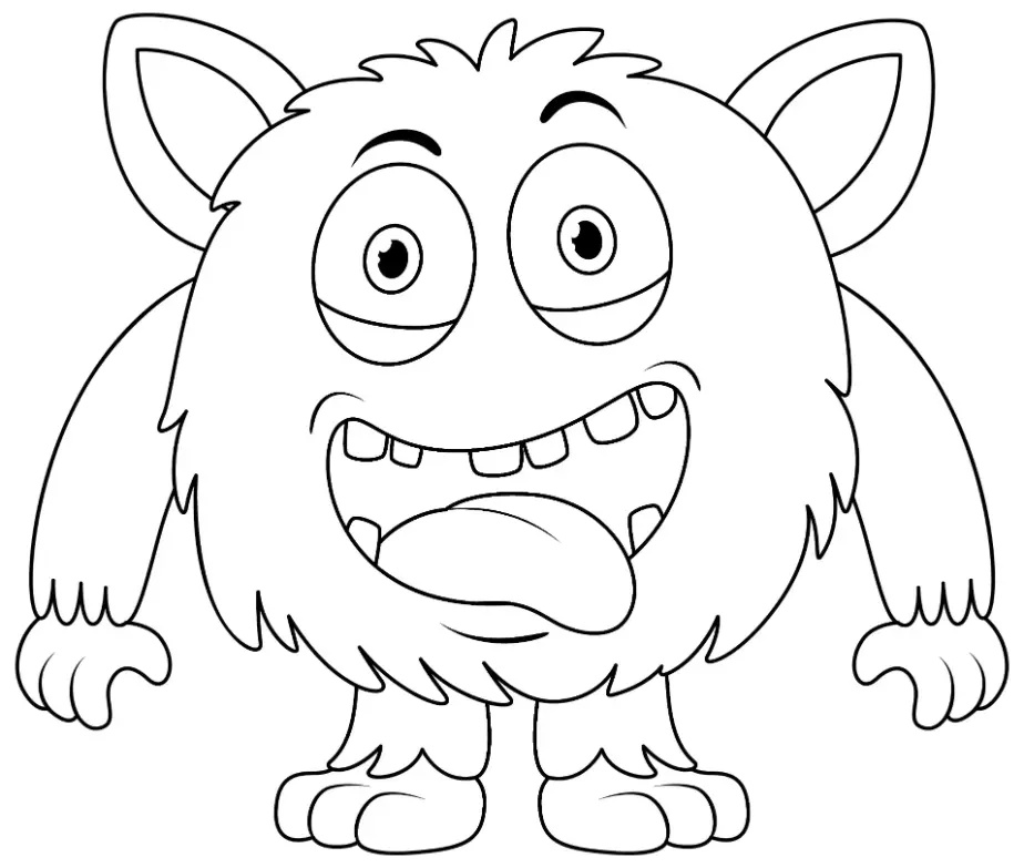 Free Monster Picture To Color In