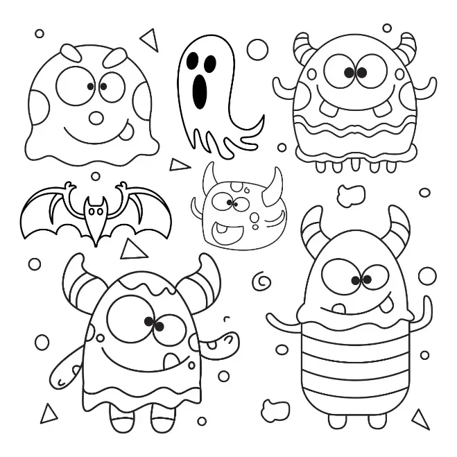 Free Monster Picture To Color In