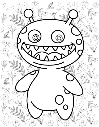 Free Monster Picture To Color In