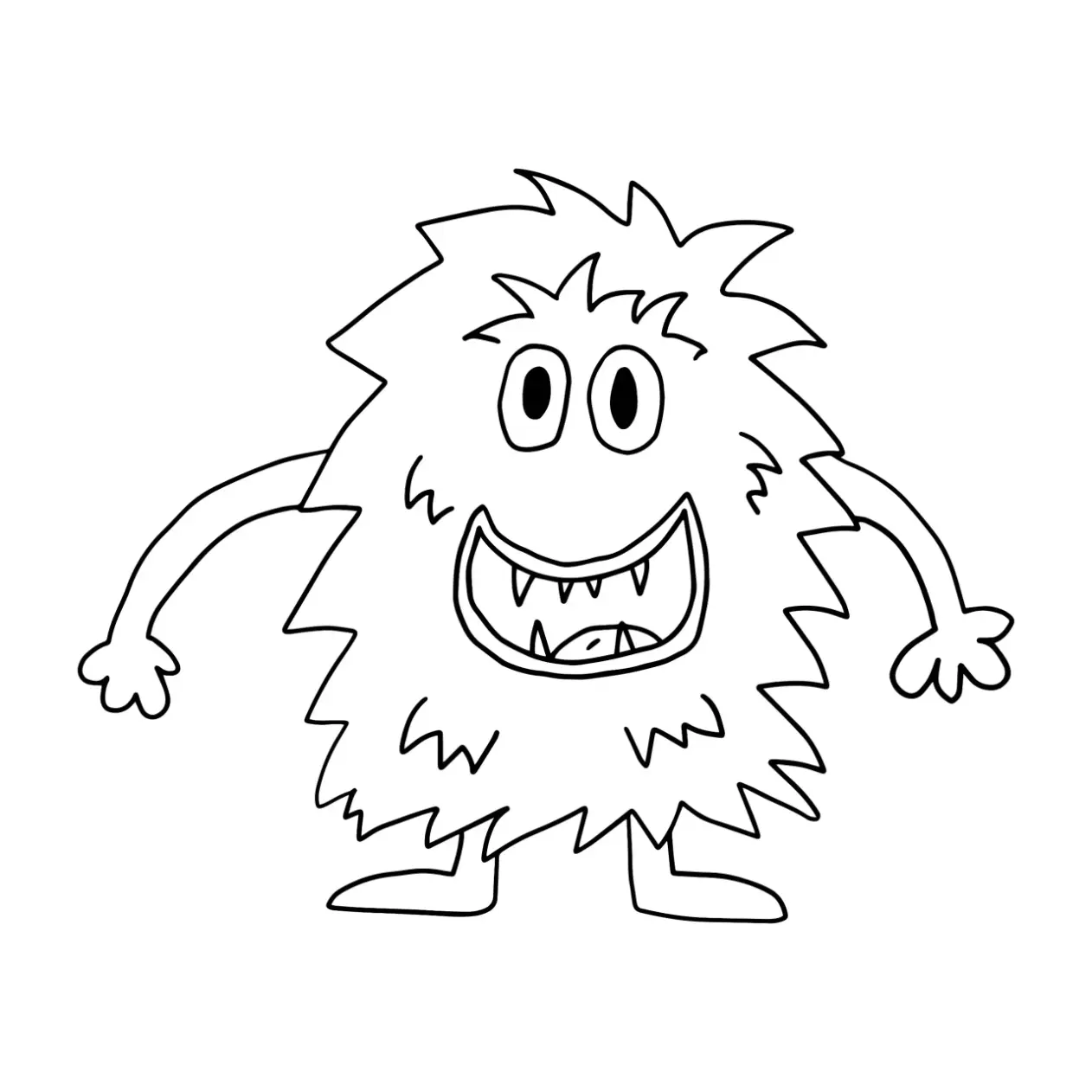 Free Monster Picture To Color In