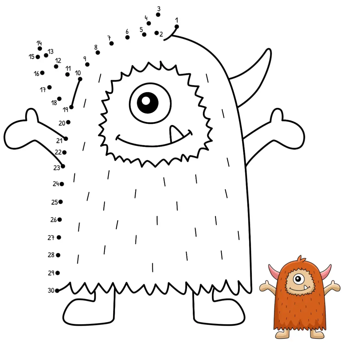 Free Monster Picture To Color In