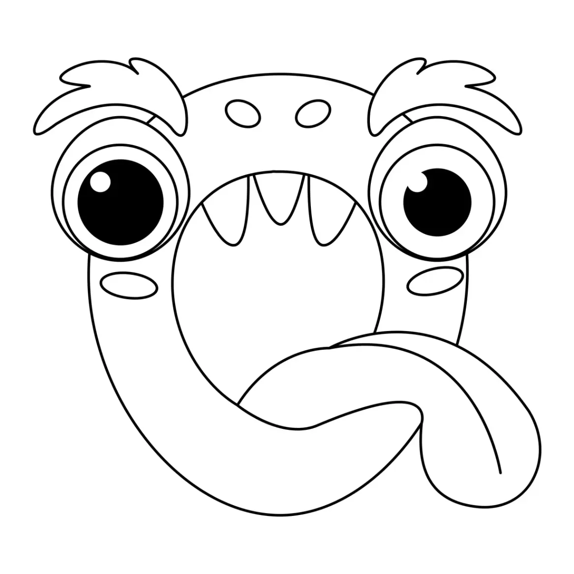 Free Monster Picture To Color In