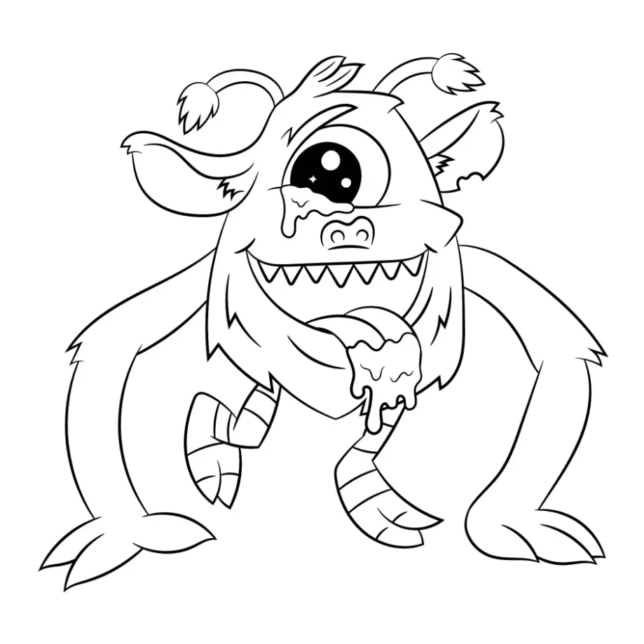 Free Monster Picture To Color In