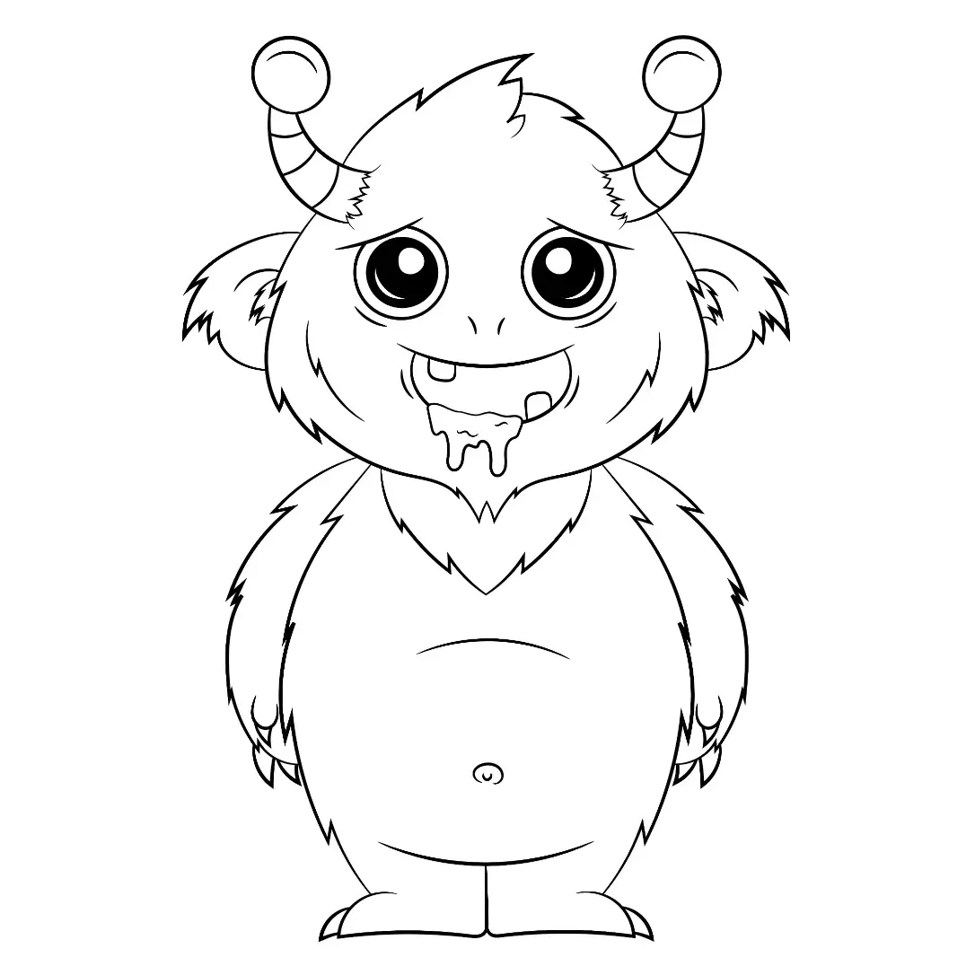 Free Monster Picture To Color In