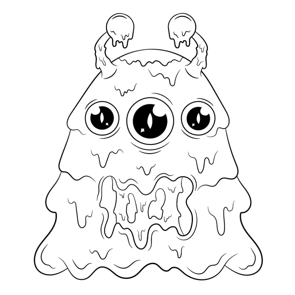 Free Monster Picture To Color In