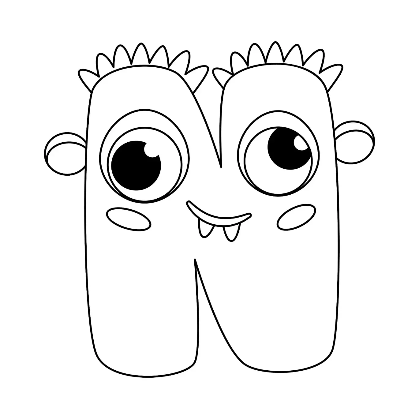 Free Monster Picture To Color In