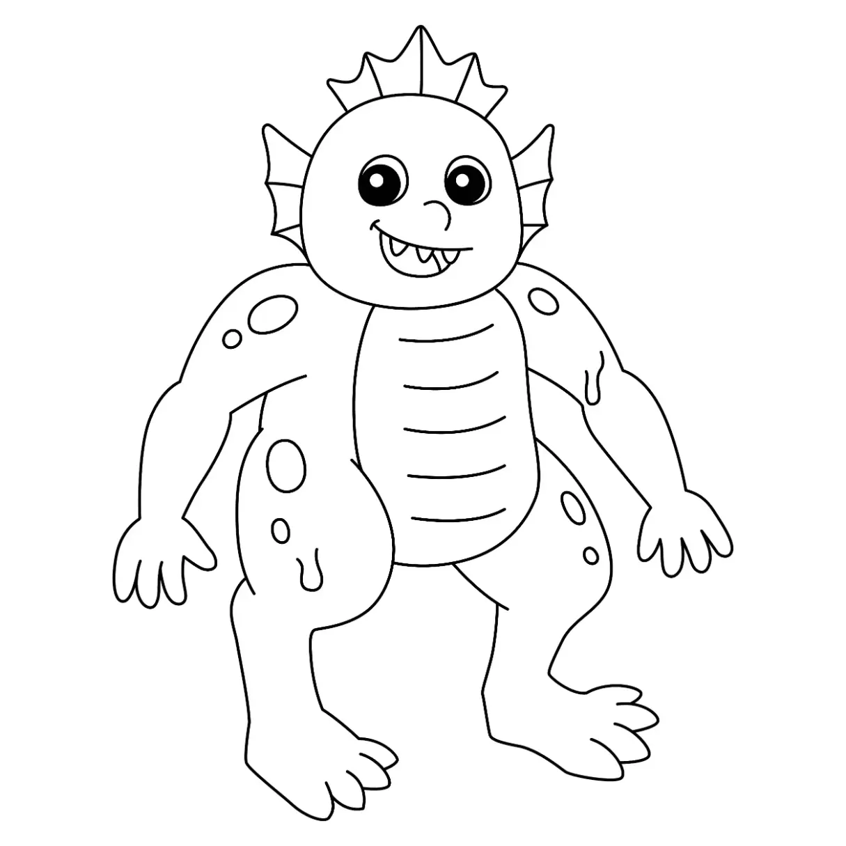 Free Monster Picture To Color In