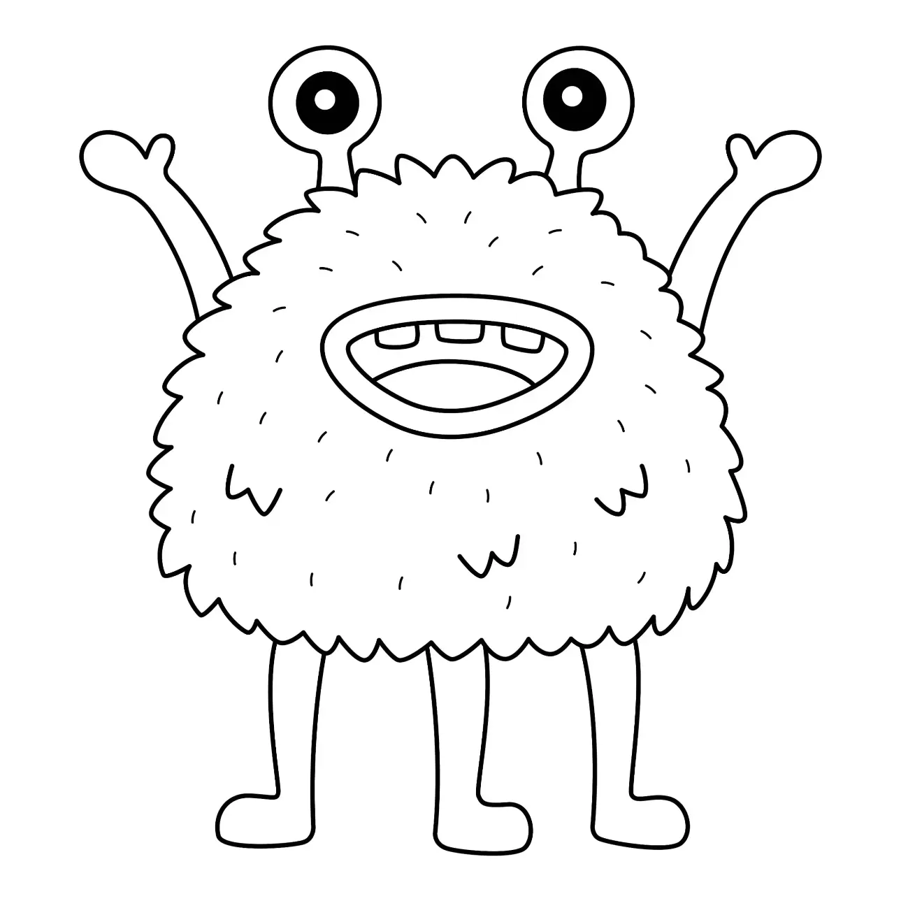 Free Monster Picture To Color In