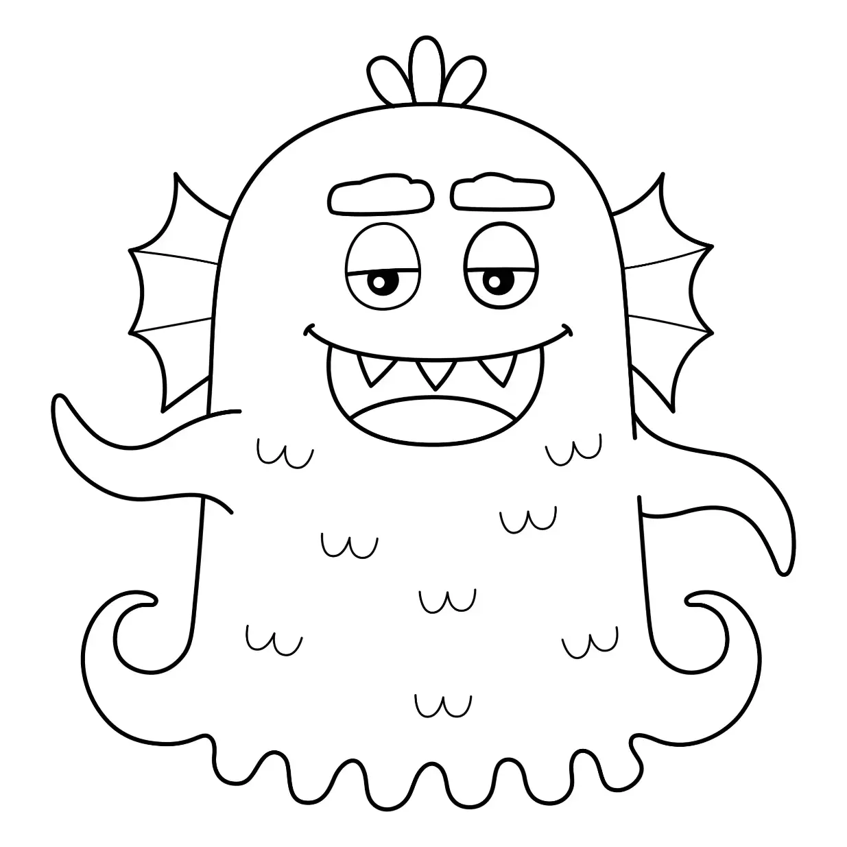 Free Monster Picture To Color In