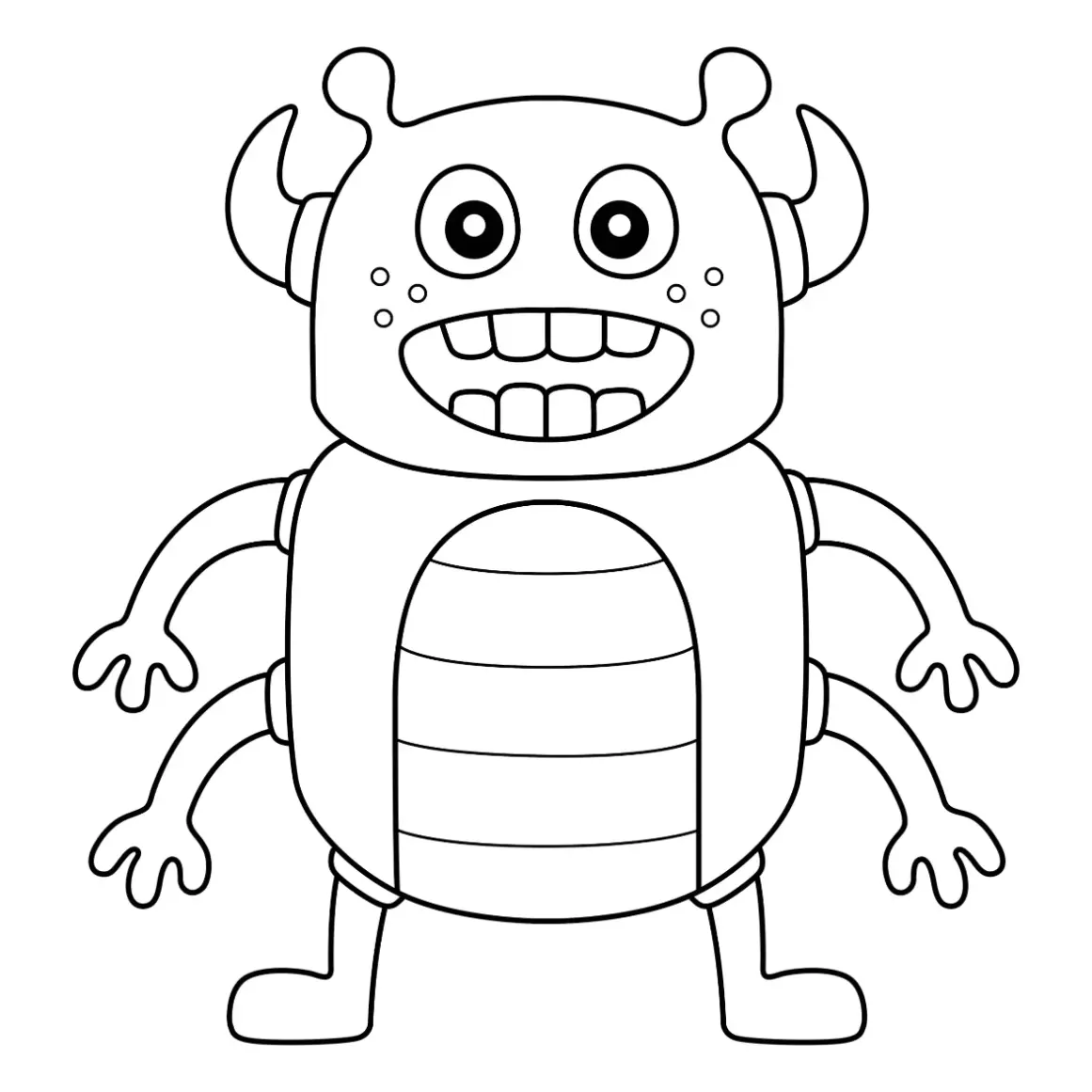 Free Monster Picture To Color In