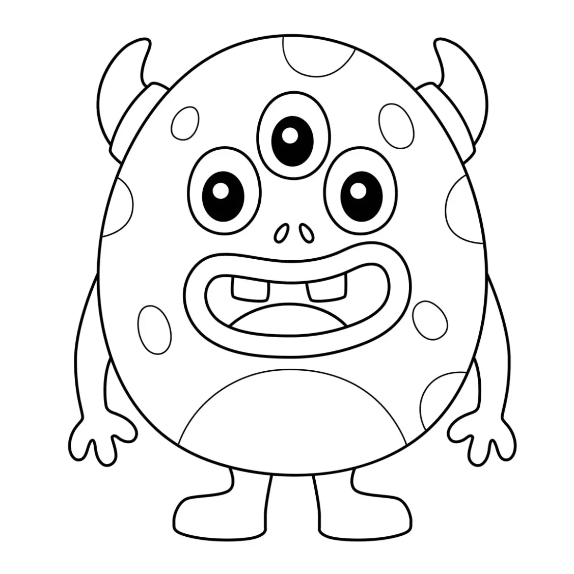 Free Monster Picture To Color In