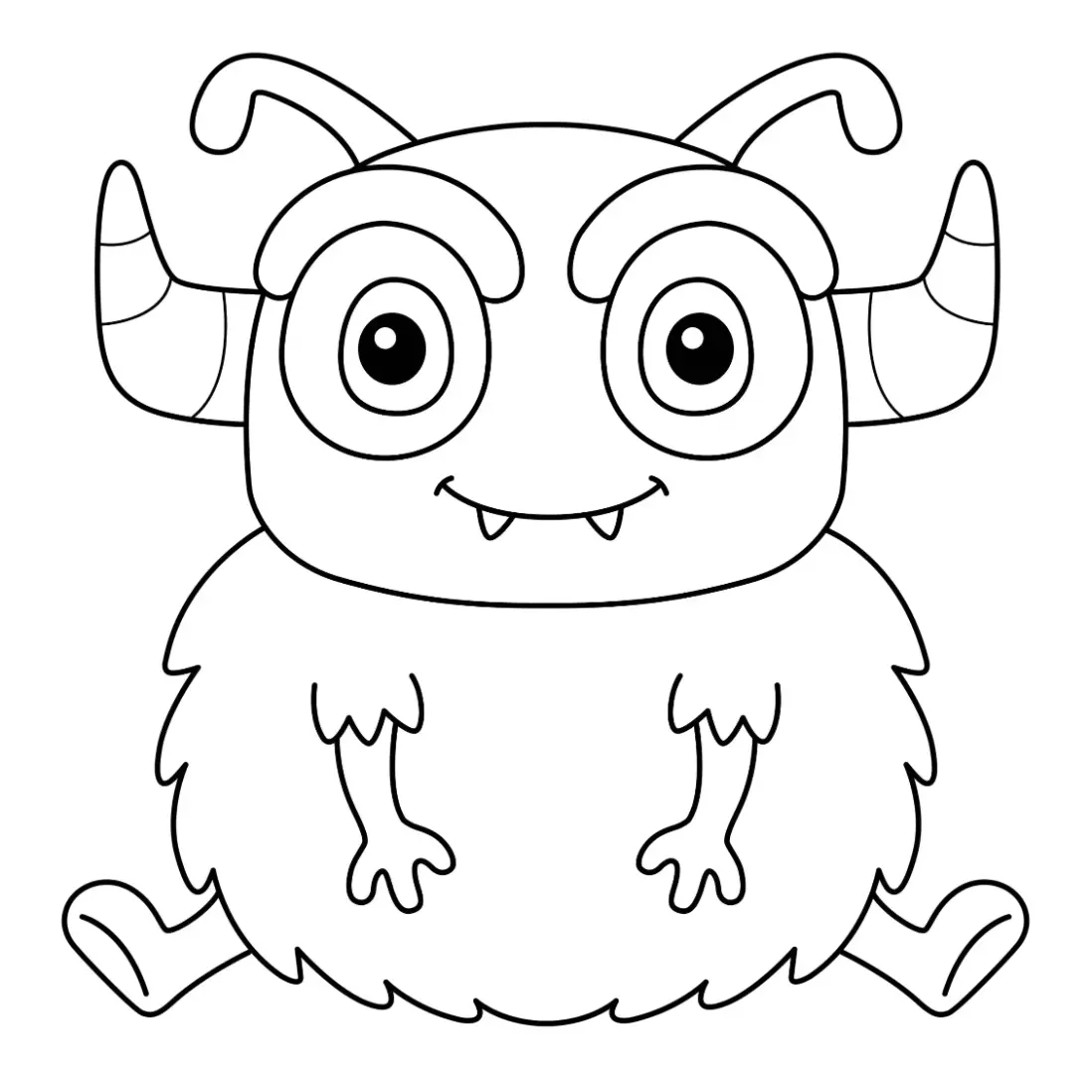 Free Monster Picture To Color In