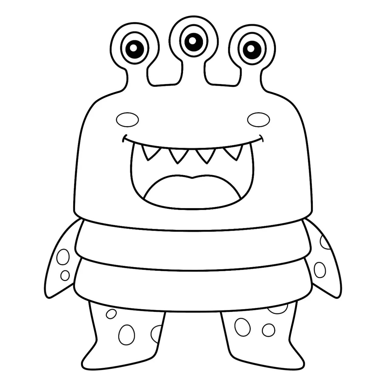 Free Monster Picture To Color In