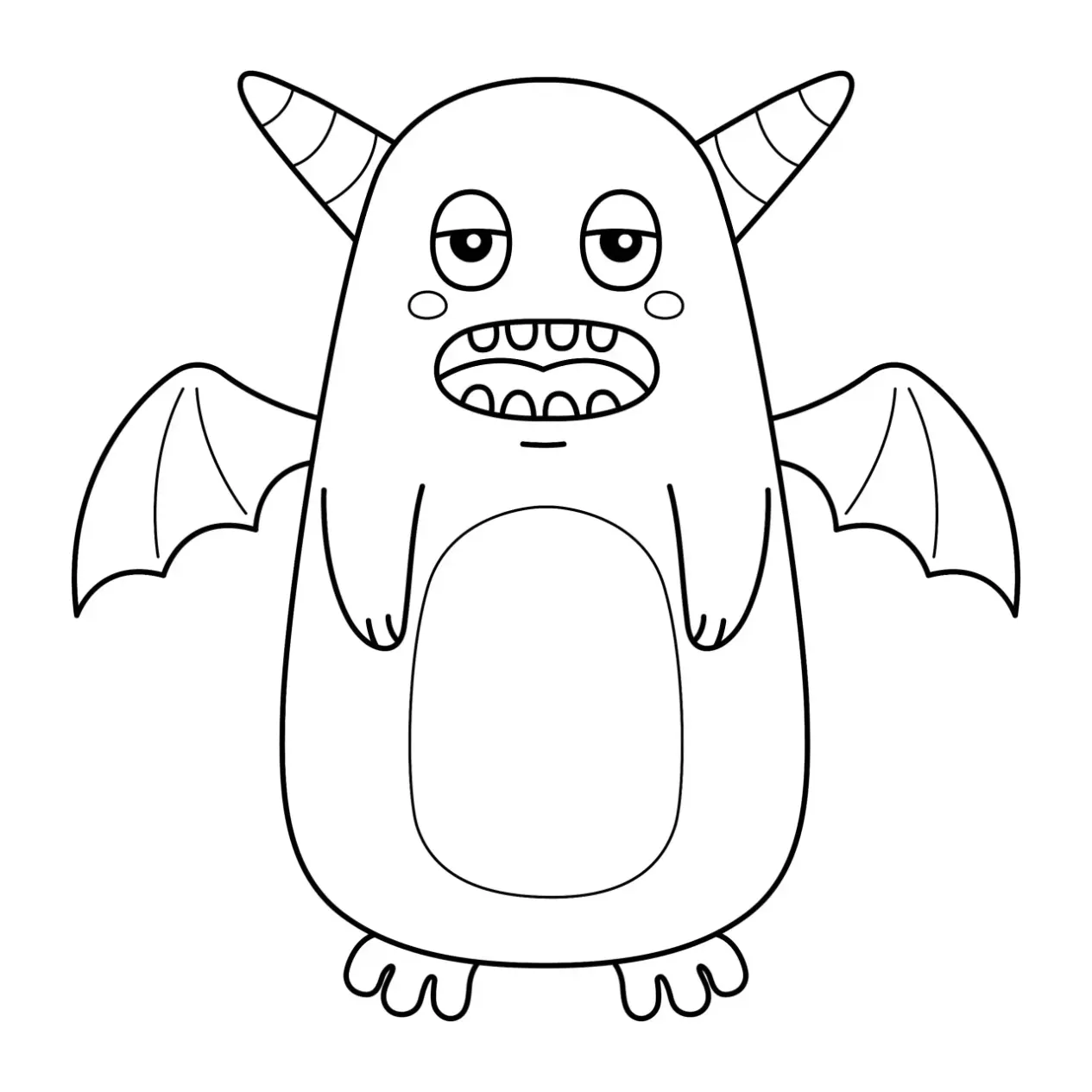 Free Monster Picture To Color In