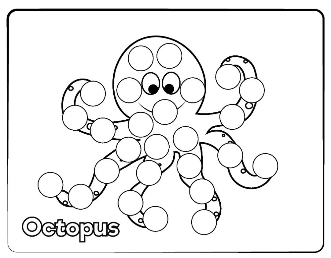 Free Octopus Picture To Color In