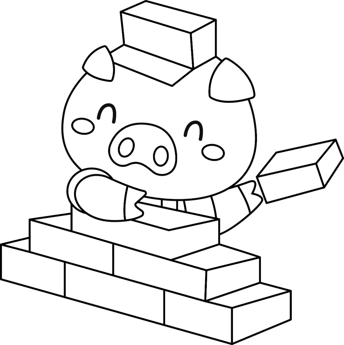 Free Pig Picture To Color In