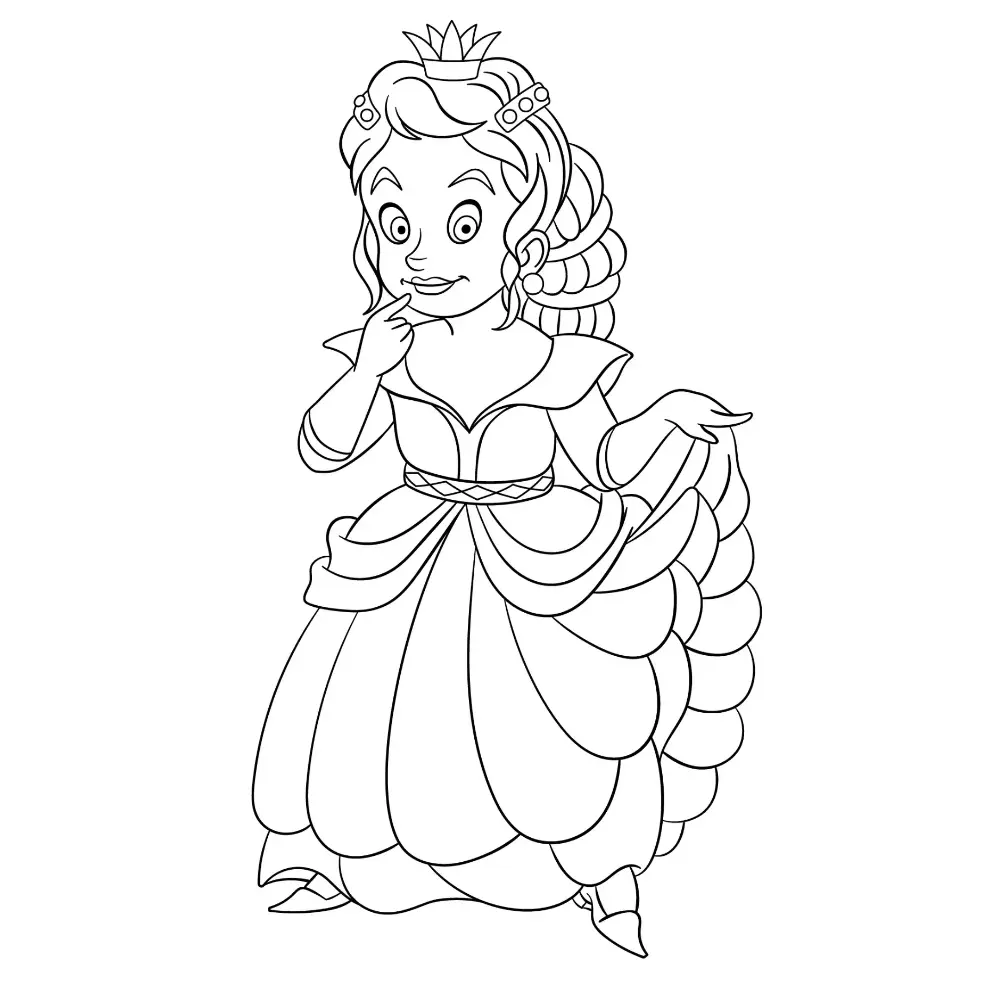 Free Princess Picture To Color In