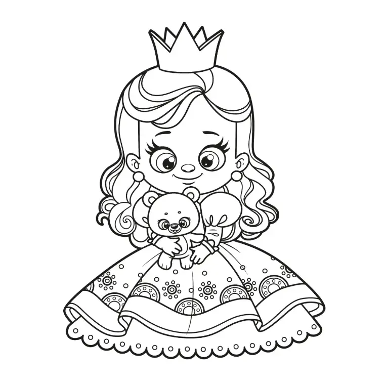 Free Princess Picture To Color In