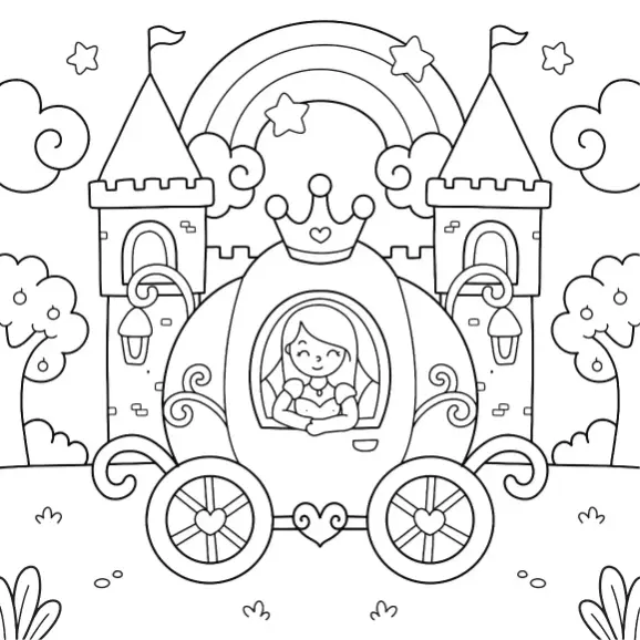 Free Princess Picture To Color In