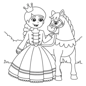 Free Princess Picture To Color In