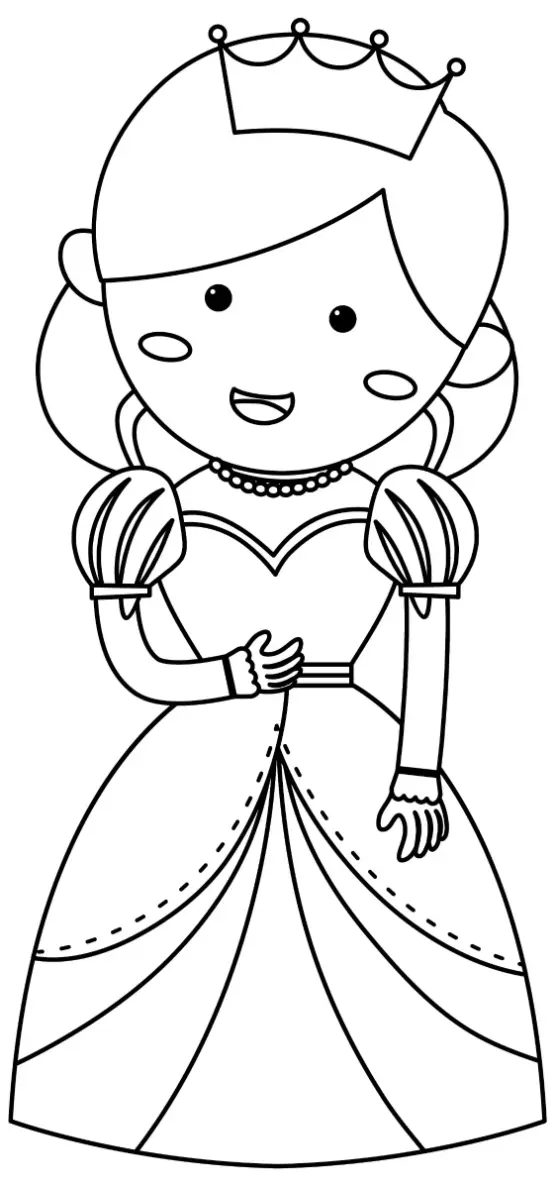 Free Princess Picture To Color In