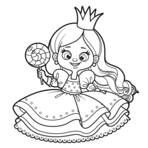 Free Princess Picture To Color In