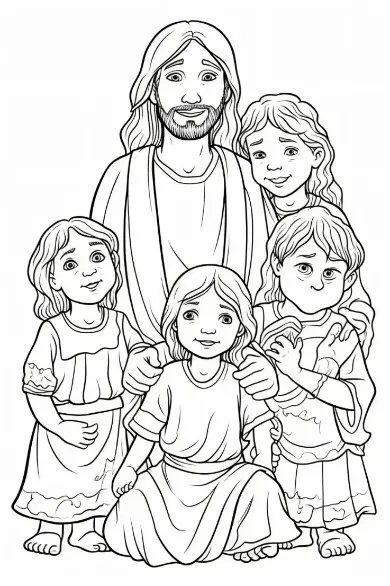 Free Religion Picture To Color In