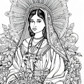 Free Religion Picture To Color In