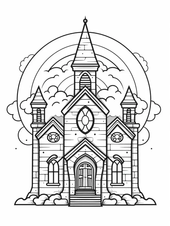 Free Religion Picture To Color In