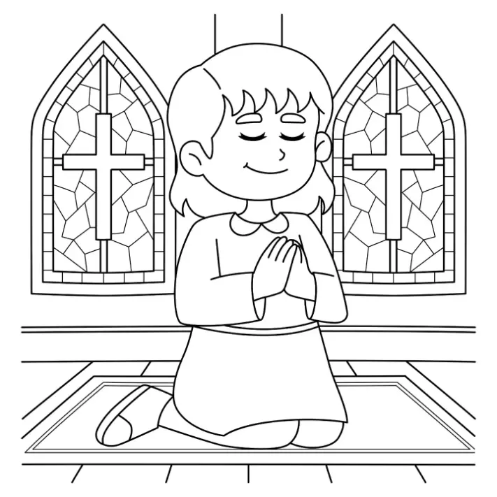 Free Religion Picture To Color In