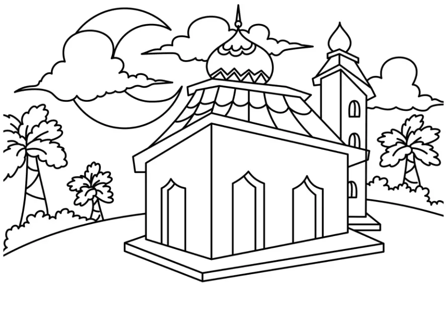 Free Religion Picture To Color In