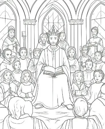 Free Religion Picture To Color In