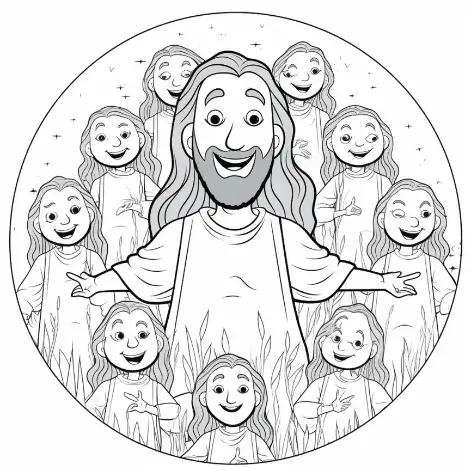 Free Religion Picture To Color In