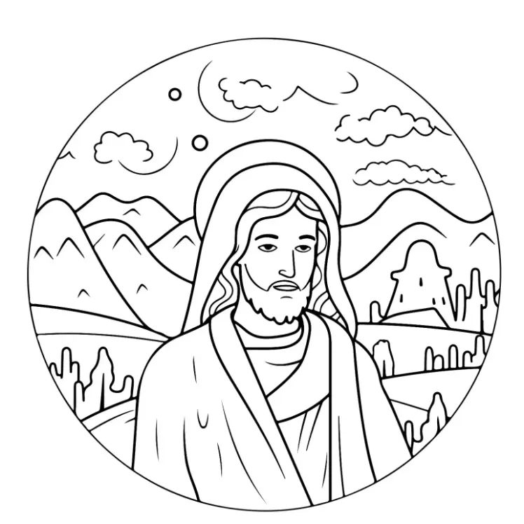 Free Religion Picture To Color In