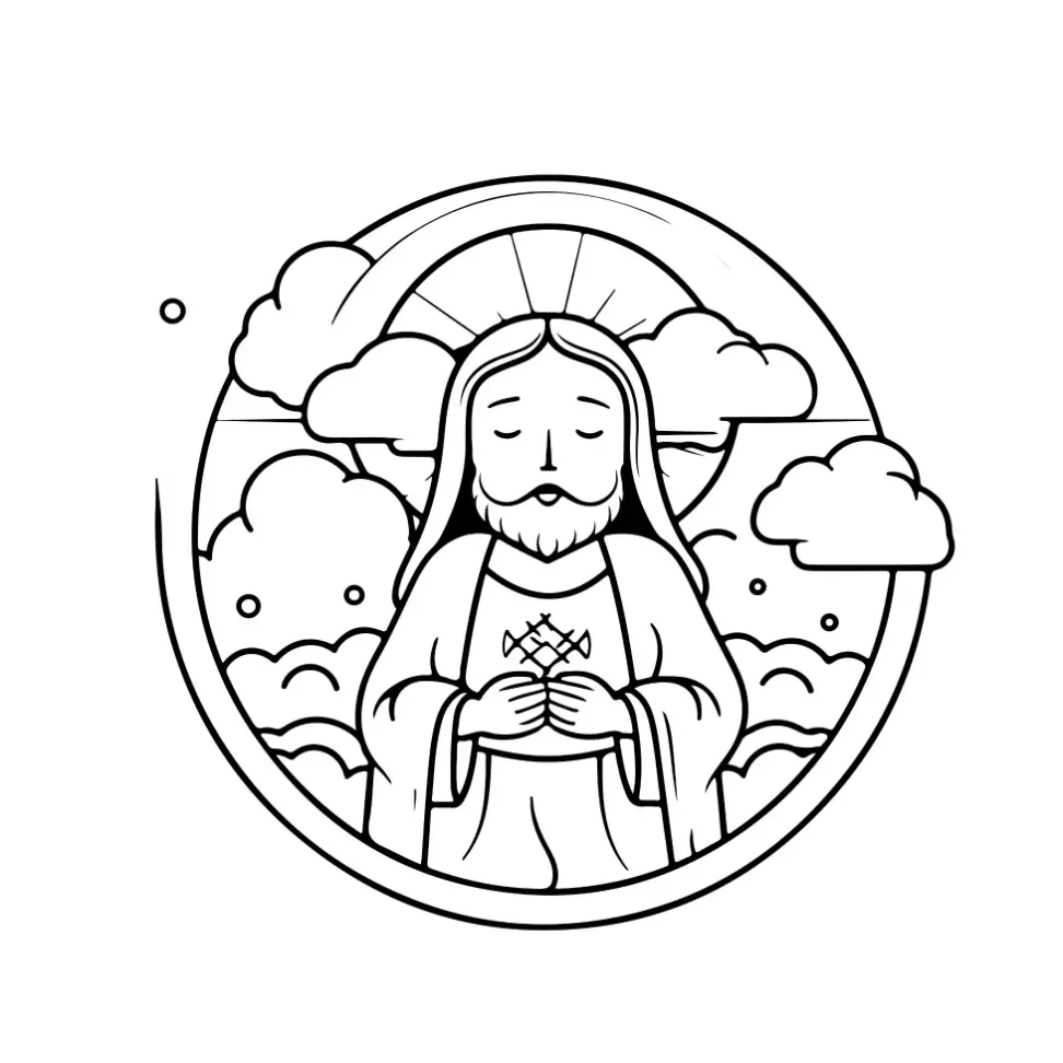 Free Religion Picture To Color In