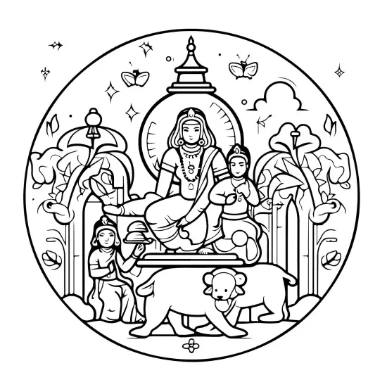 Free Religion Picture To Color In