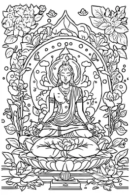 Free Religion Picture To Color In