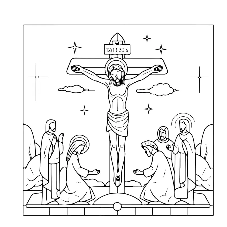 Free Religion Picture To Color In