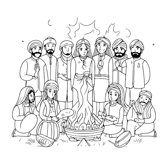 Free Religion Picture To Color In