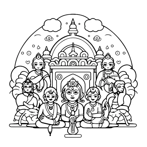 Free Religion Picture To Color In