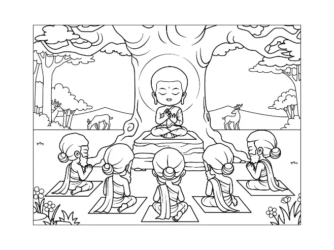 Free Religion Picture To Color In