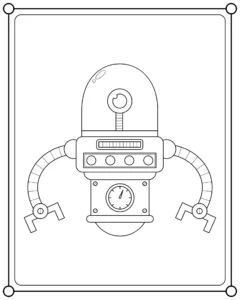 Free Robot Picture To Color In