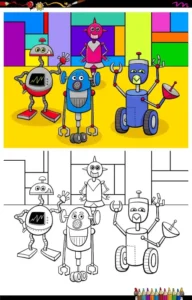 Free Robot Picture To Color In