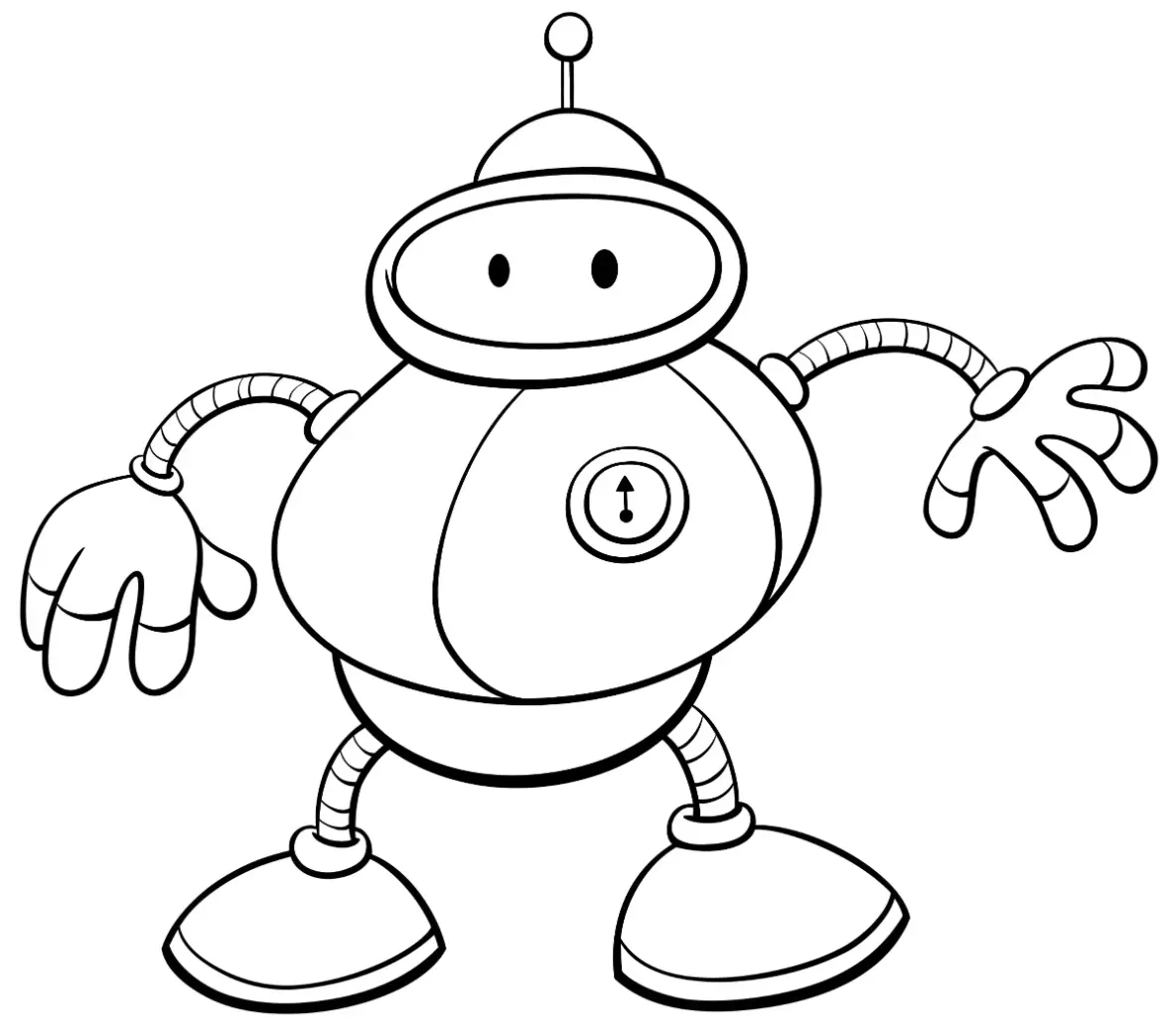 Free Robot Picture To Color In