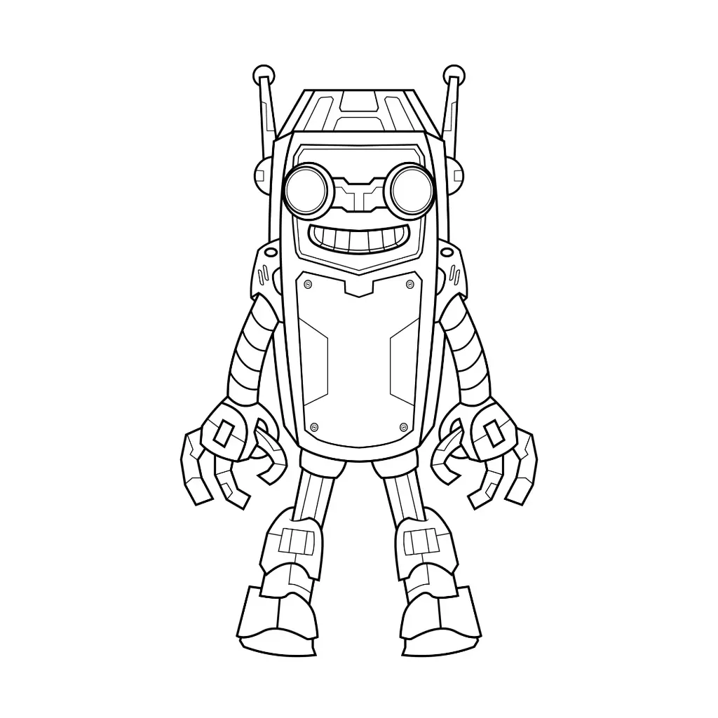 Free Robot Picture To Color In